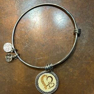 Adjustable heart bracelet.  Love is life